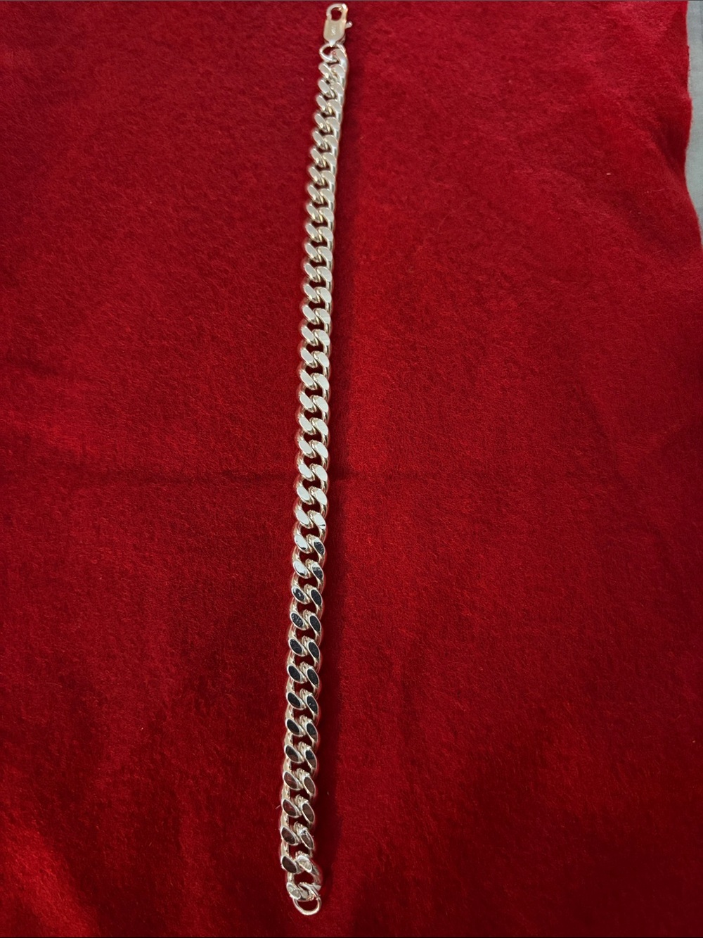 5mm Sterling Silver Curb Chain Bracelet -10”